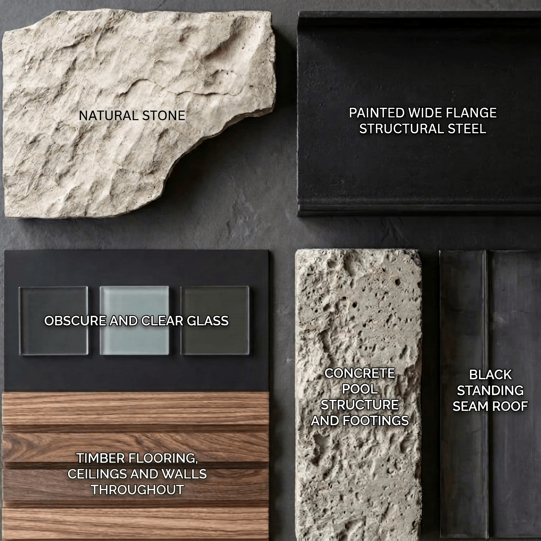 Conceptual materials palette